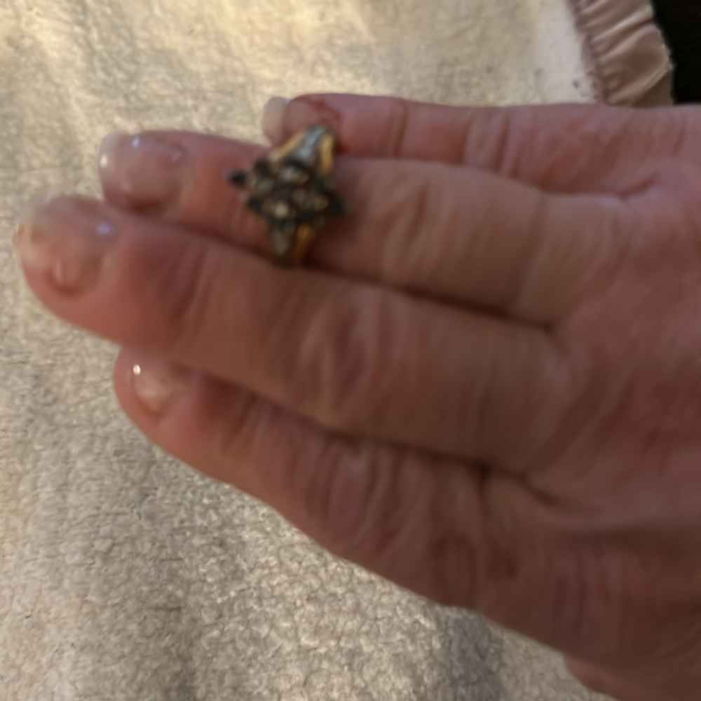 3/28–21 Sterling Silver Vermeil Sapphire Ring - Picture 6 of 6